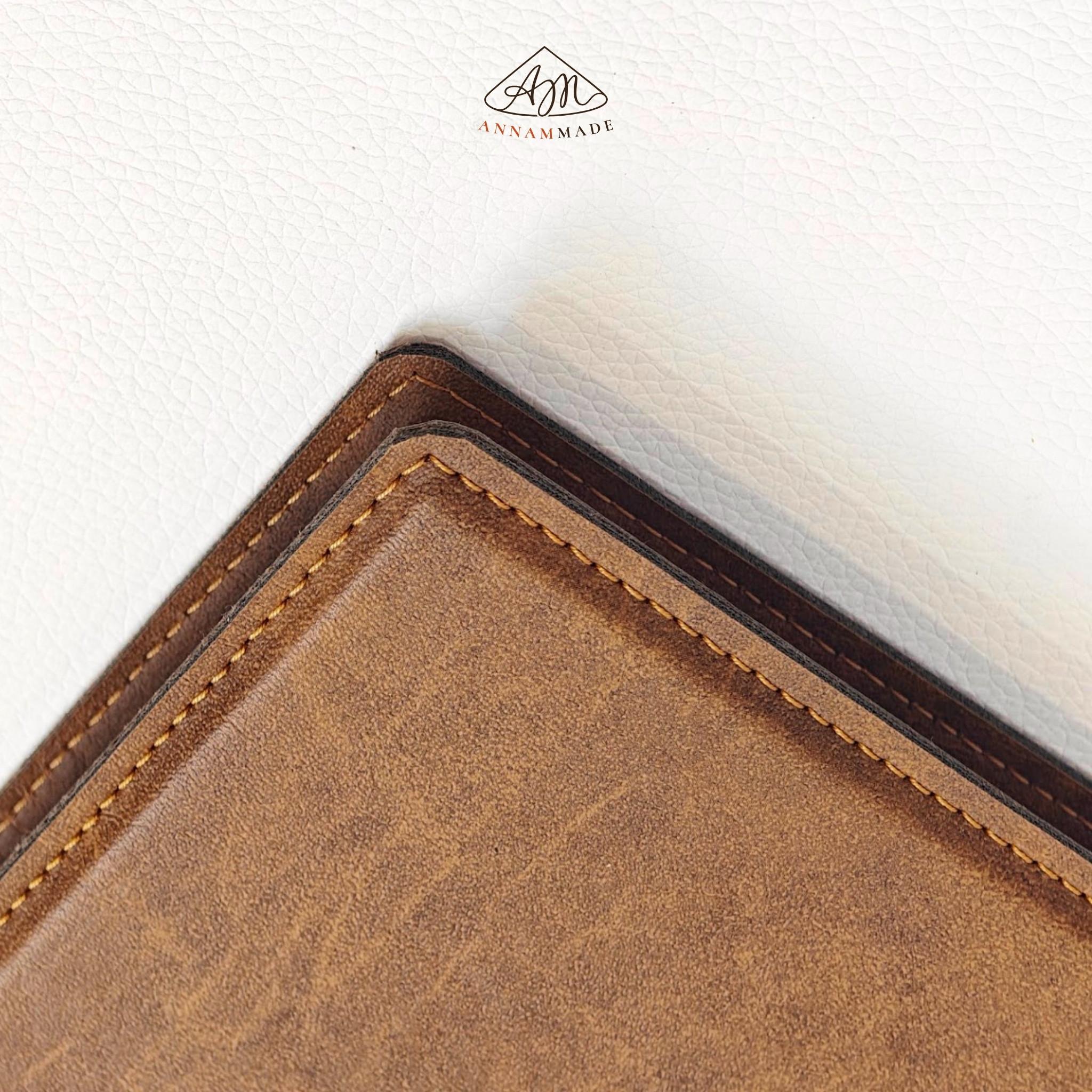 A4 Leather Ring-Binder Menu — Tan or Chestnut