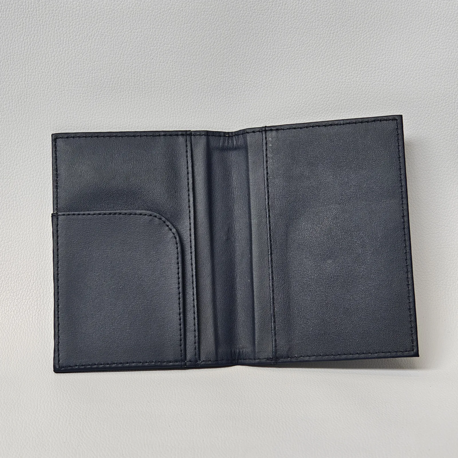 Open interior showing functional pocket design and clean layout