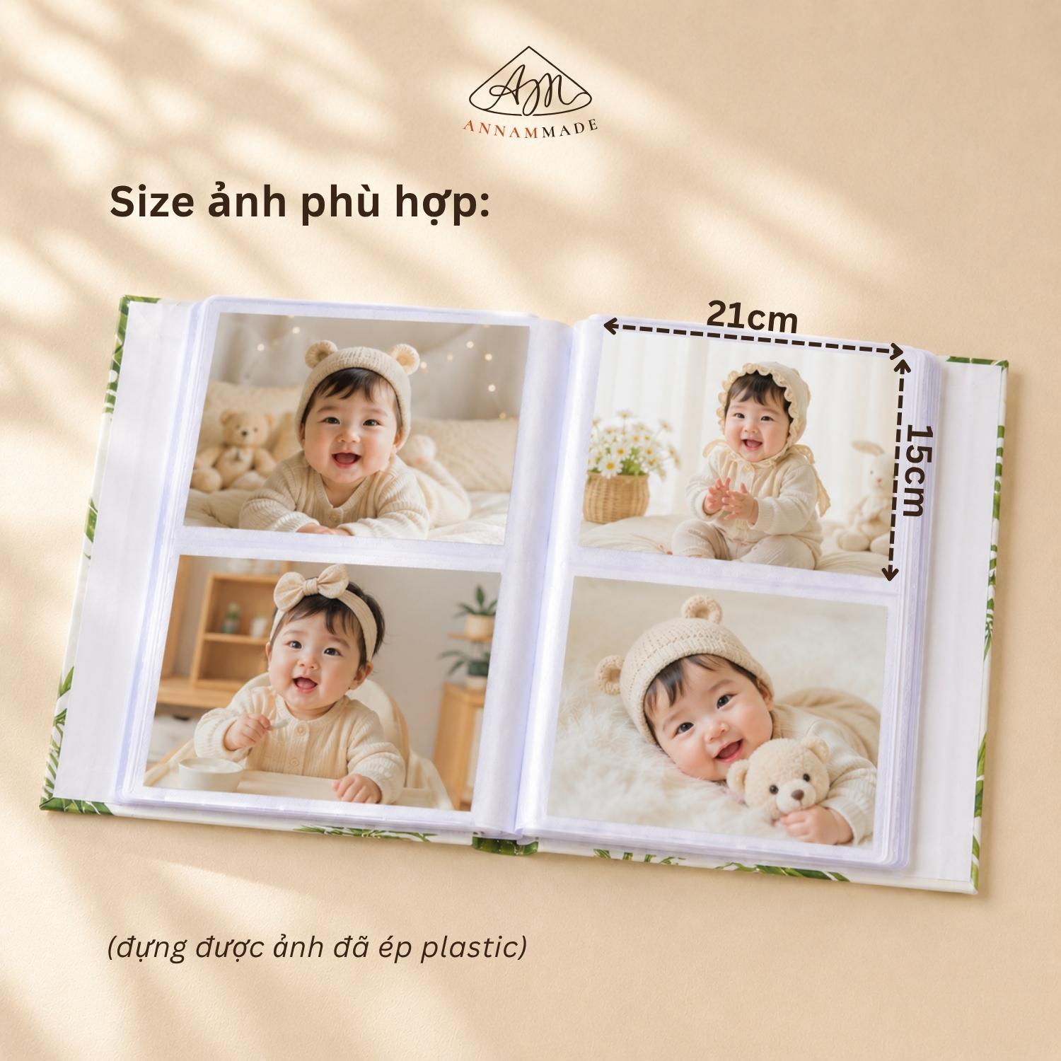 Large Hardcover Photo Album 15×21 cm — 40 to 400 Photos