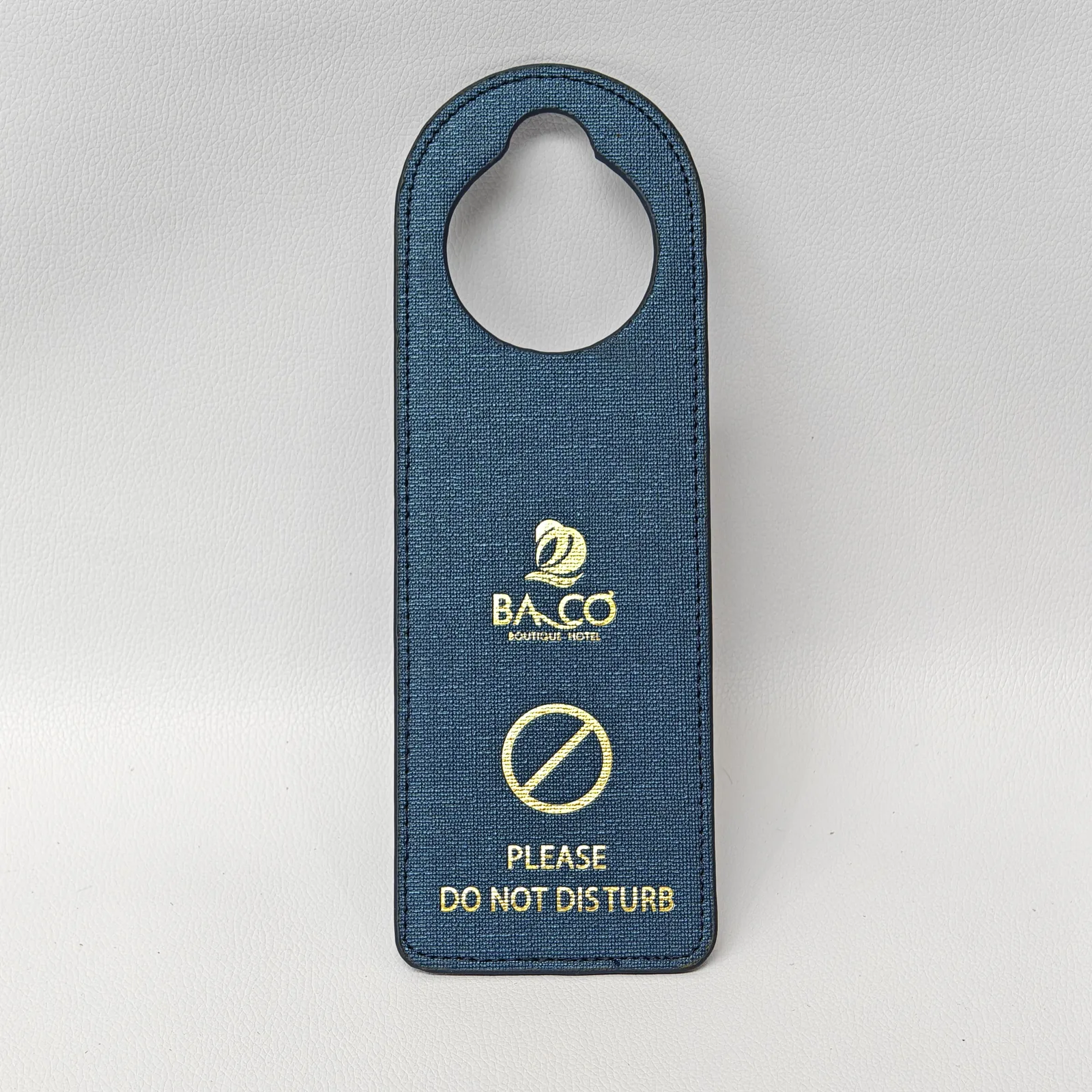 Reverse side of door hanger showing alternate do-not-disturb messaging