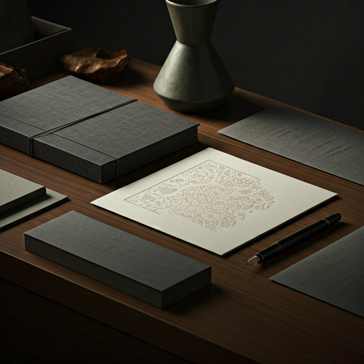 Artisan paper goods and linen-bound journals